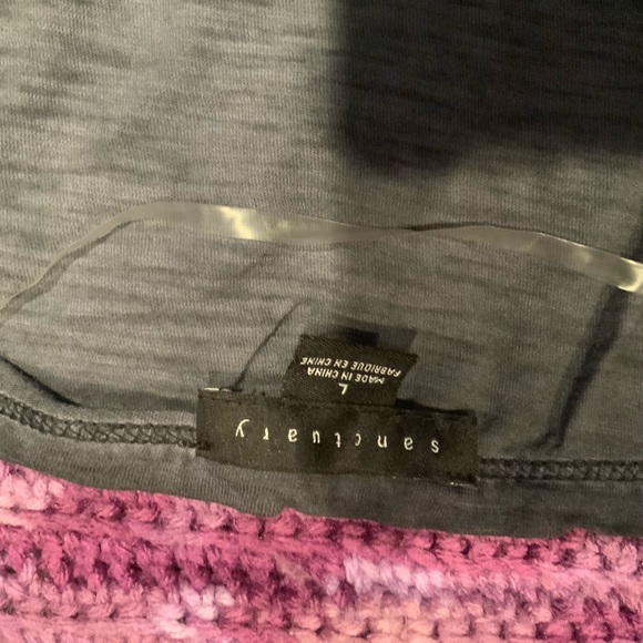 Sanctuary navy blue ruffled short sleeve tee - Picture 5 of 5